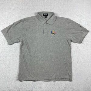 Ashworth Polo Shirt Mens Large Gray Vintage Golf Ryder‎ Cup The Belfry Golfer